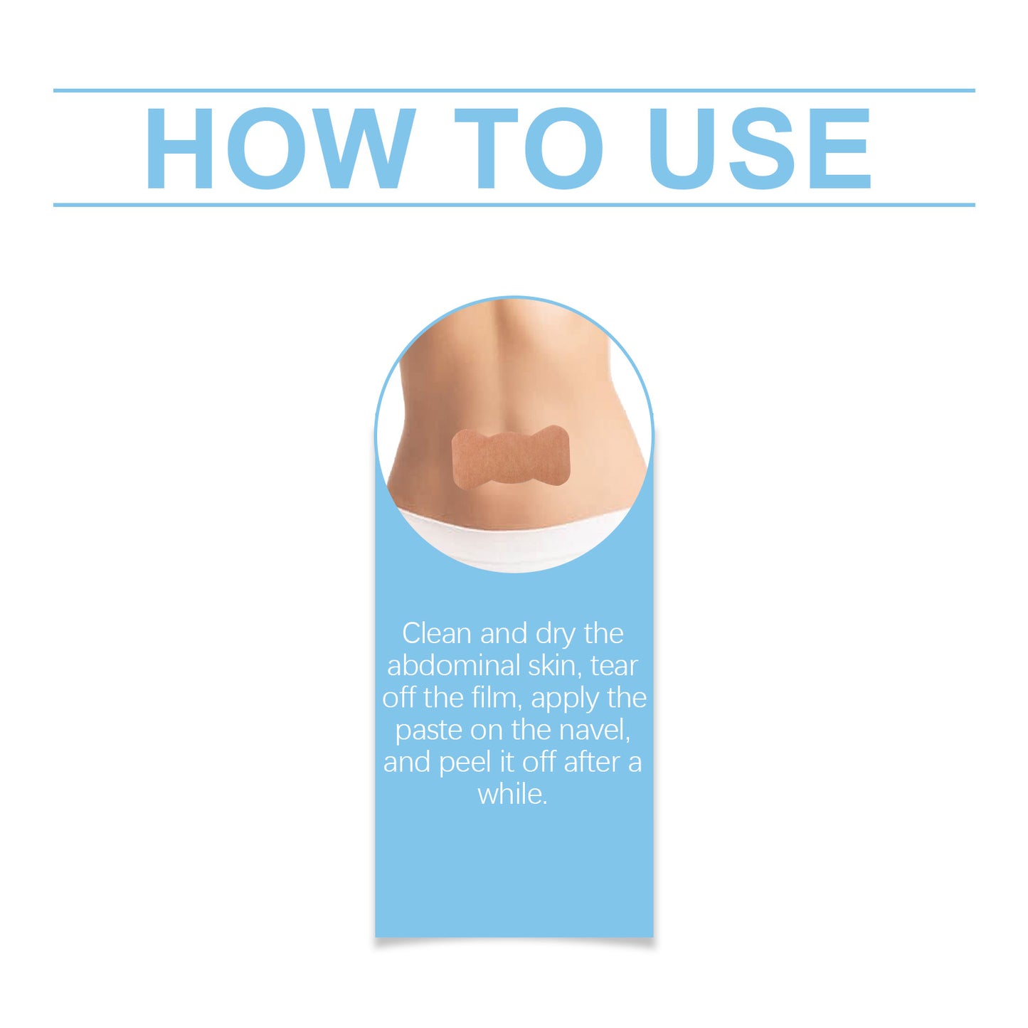 Houkea Belly Slimming Patch, Mild Formula, Skin Firming