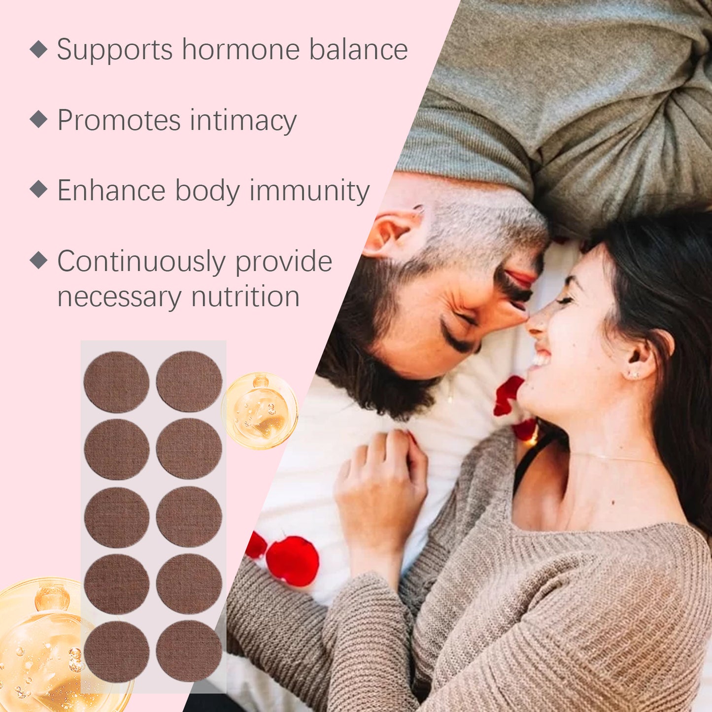 South Moon Herbal Energy Patch, Men's Energy Supplement Patch Improves Vitality and Performance