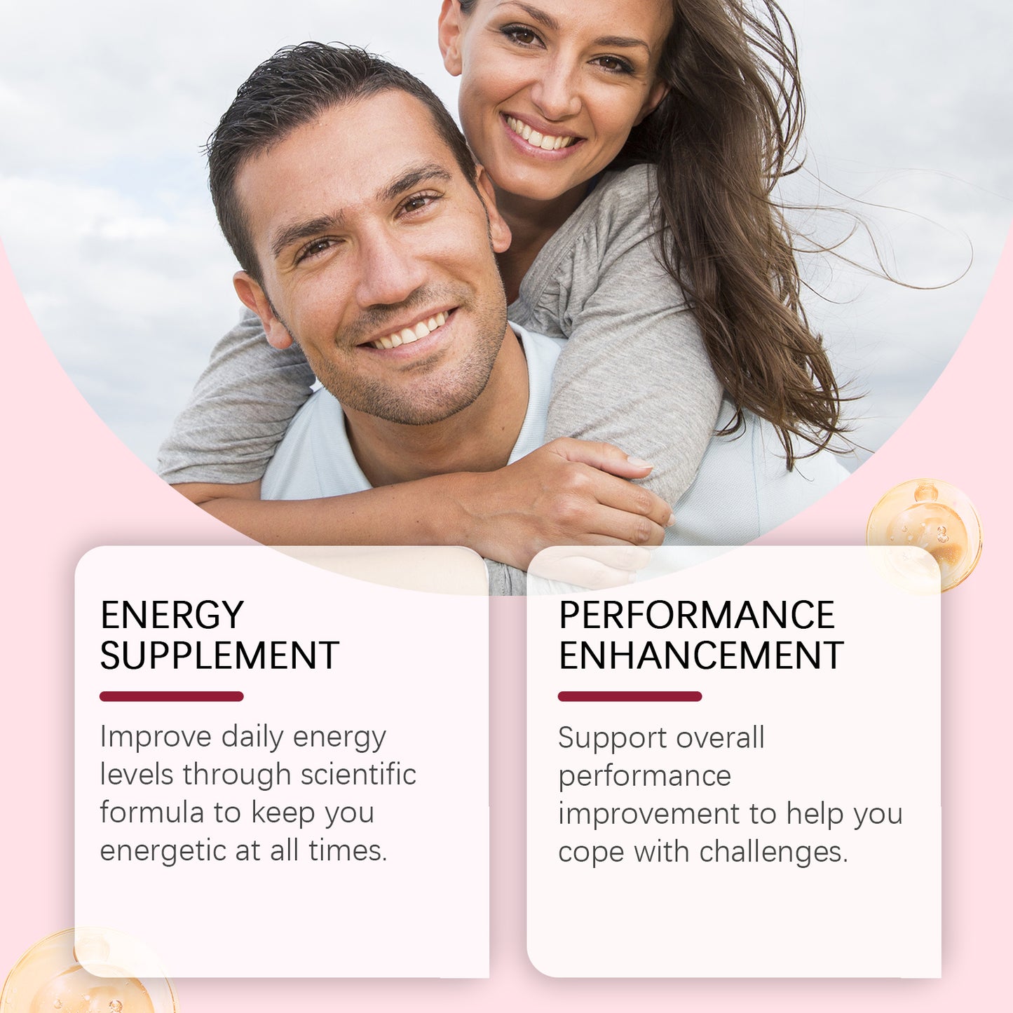 South Moon Herbal Energy Patch, Men's Energy Supplement Patch Improves Vitality and Performance