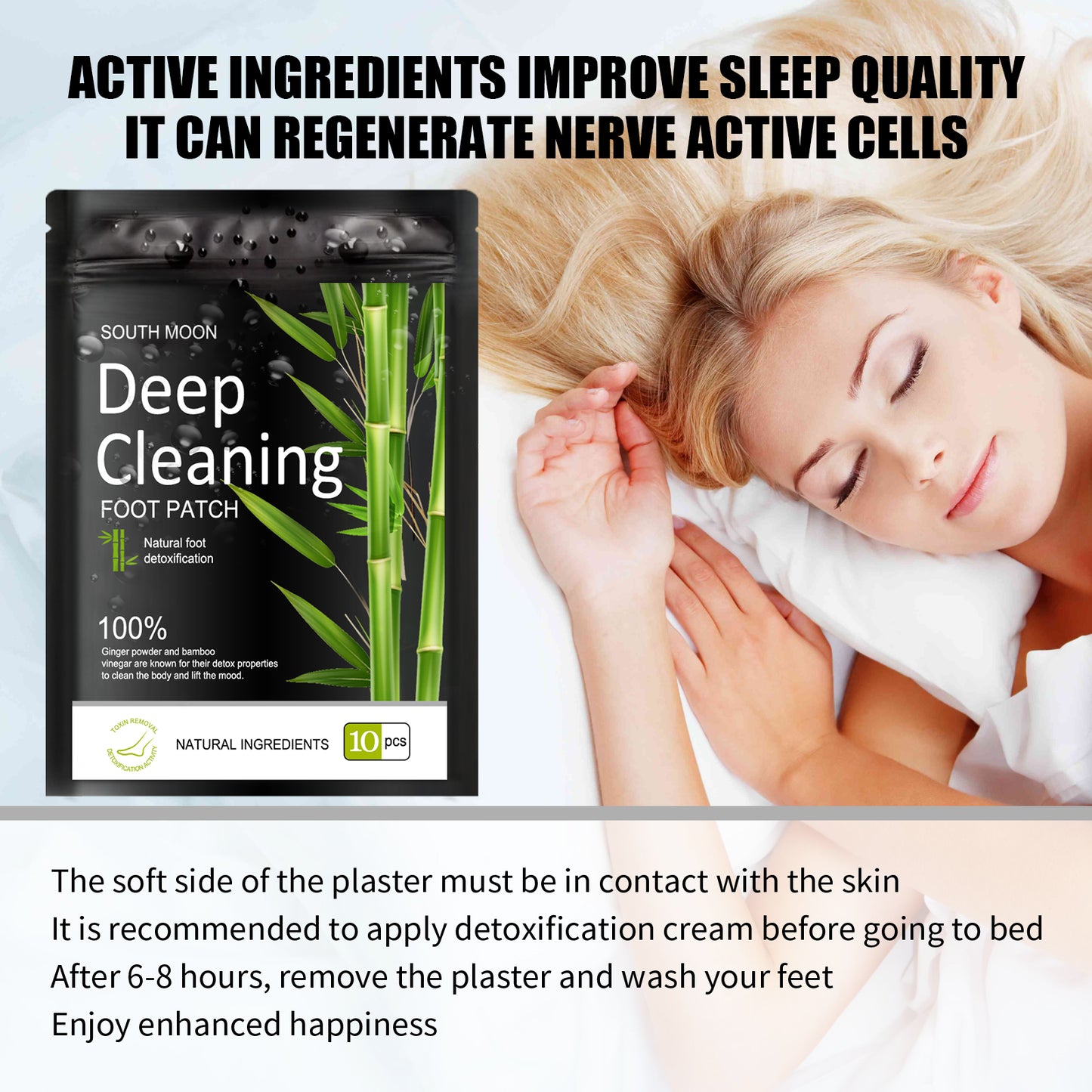 South Moon Natural Herbal Foot Patch to Relieve Physical and Mental Stress