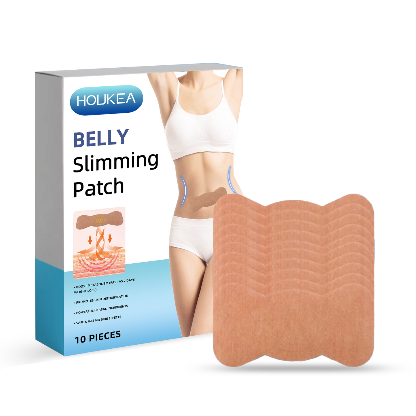 Houkea Belly Slimming Patch, Mild Formula, Skin Firming