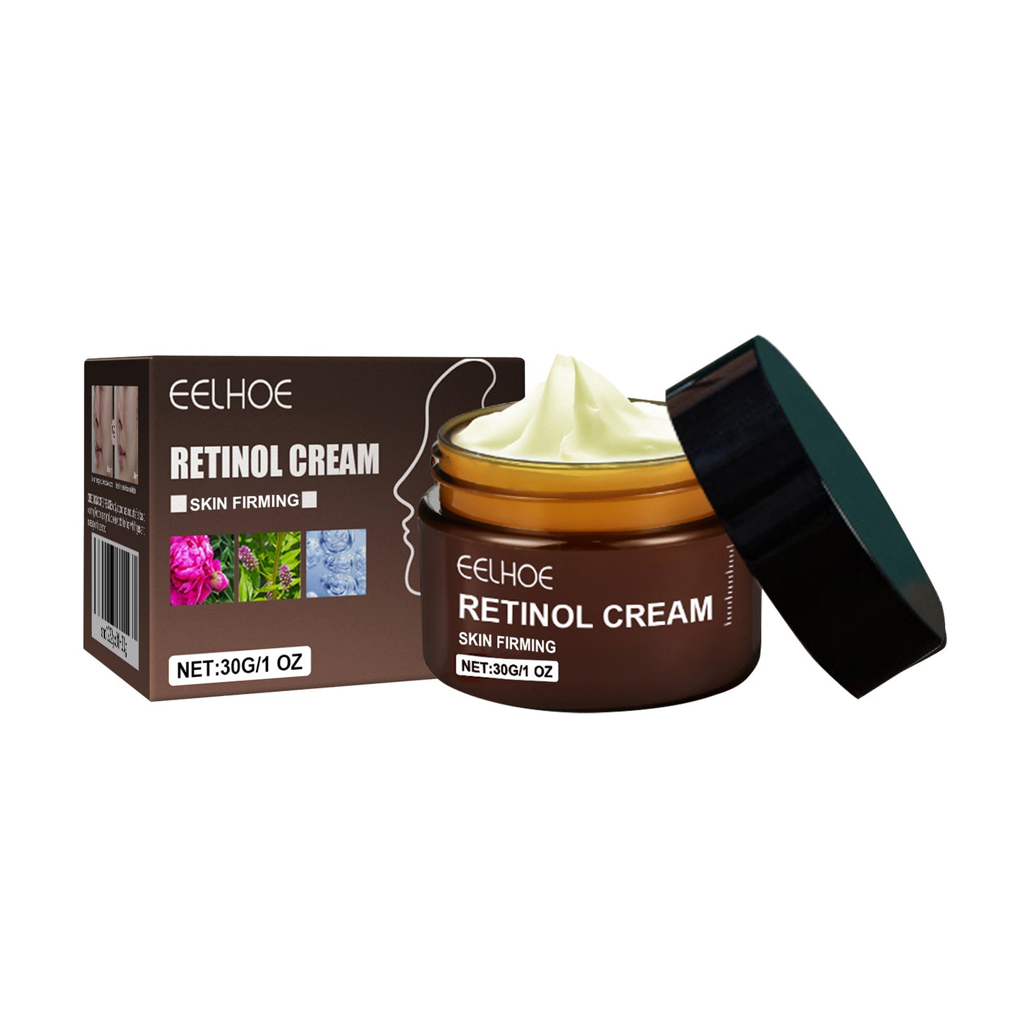 Retinol Cream, Anti-Aging, Firming, Brightening, Moisturizing Facial Skin Care Cream