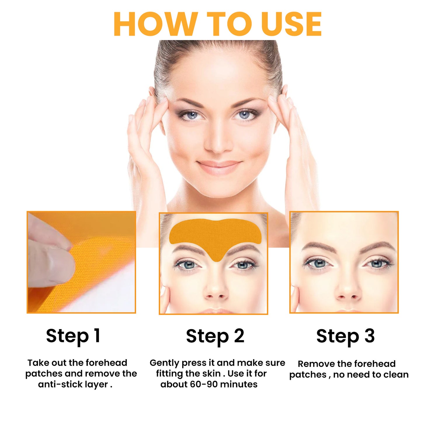 EELHOE Forehead Wrinkle Patch Lifts, Lightens, Smooths Forehead Wrinkles