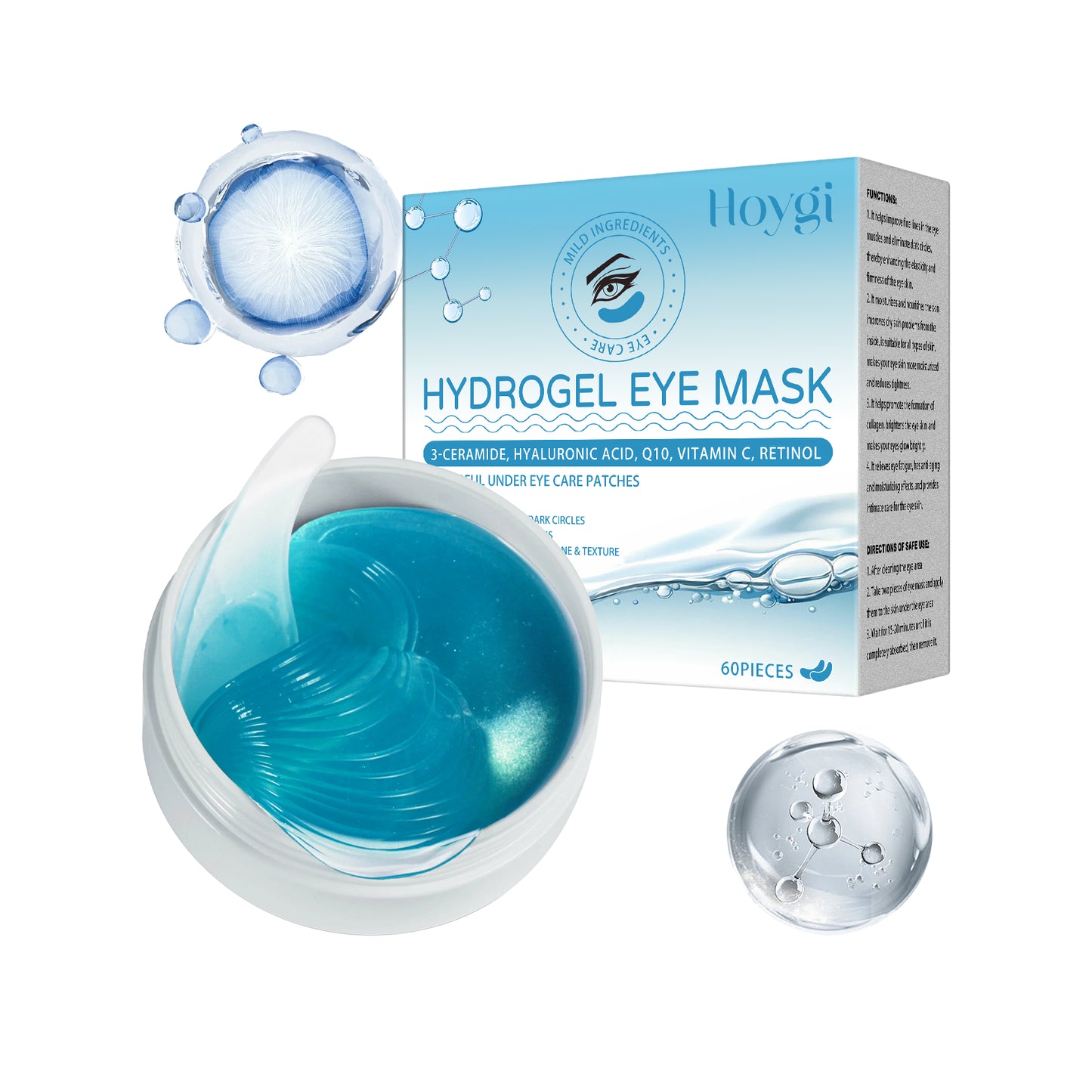 Retinol Eye Mask Patch, Moisturizing, Nourishing, Firming and Lightening Eye Mask