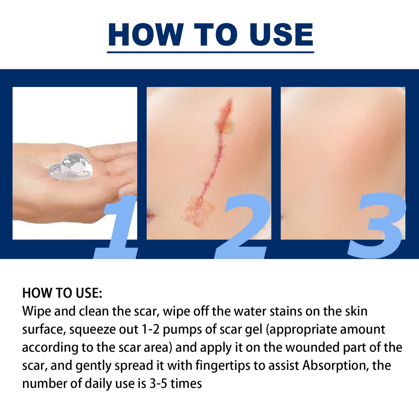 Scar Repair Gel, Repair and Moisturize Skin