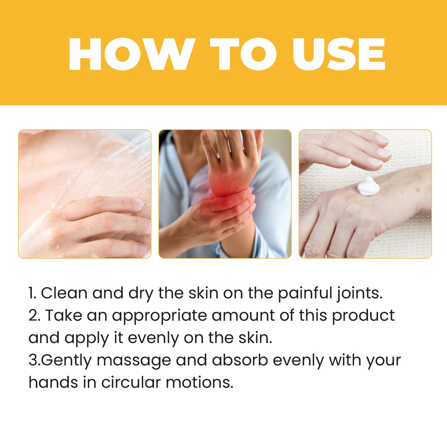 Bee Venom Joint Care Cream, Relieves Knee Joint Pain And Discomfort By Massage